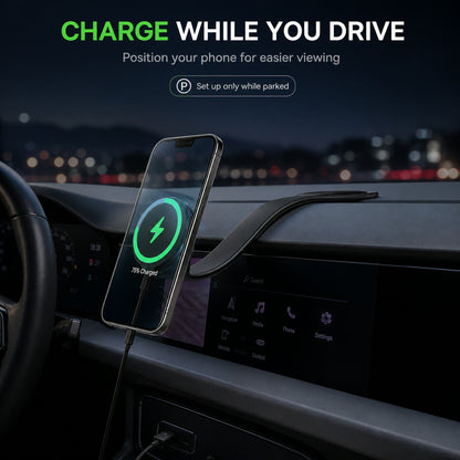 Wireless Car Charger – 15W Fast Charging & Secure Mount
