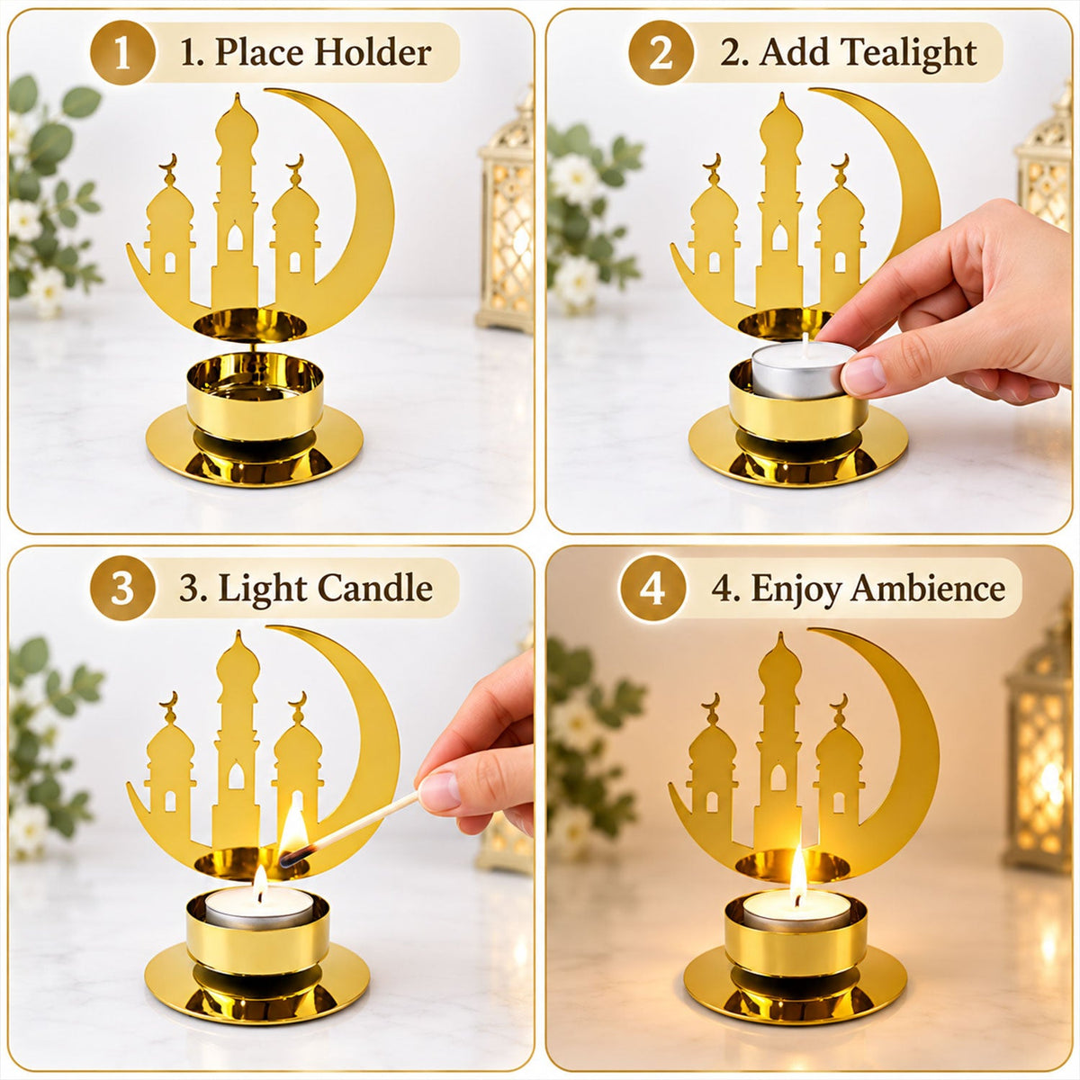Candle holder size guide