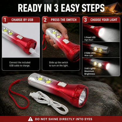 LED Torchlight – USB Rechargeable & Multi-functional |