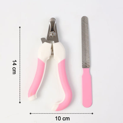 Pet Nail Clipper and File Set for Dogs and Cats, Home Pet Grooming Kit (1 Set)