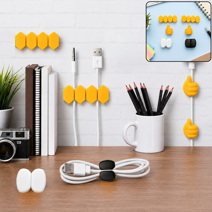 Self Adhesive Hooks for Cable Management – Easy Wall Mounting