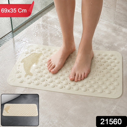 Anti Slip Bath Mat with Strong Suction for Bathroom Safety
