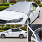 Car windshield sun shade cover mirror pockets