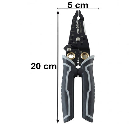 Wire crimping plier size details