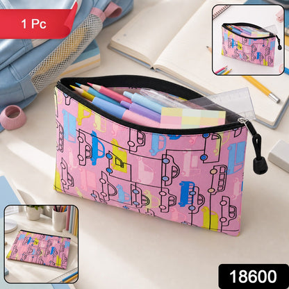 Car print pencil pouch pack