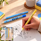 Retractable mechanical pencil set eraser