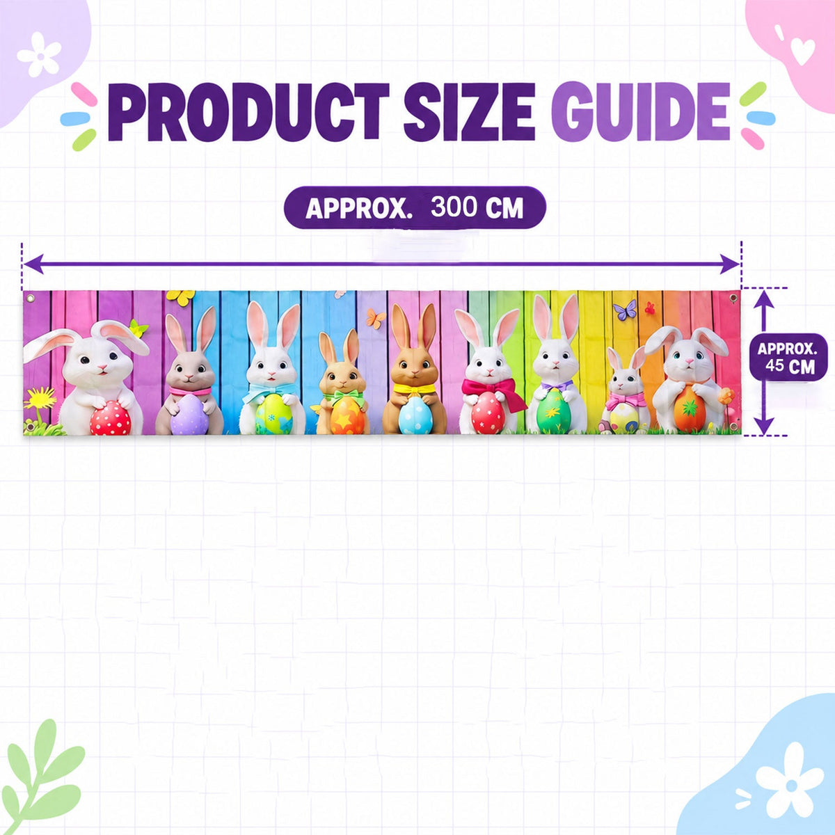 Backdrop curtain size 300x45cm
