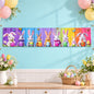 Easter bunny egg decoration backdrop curtain