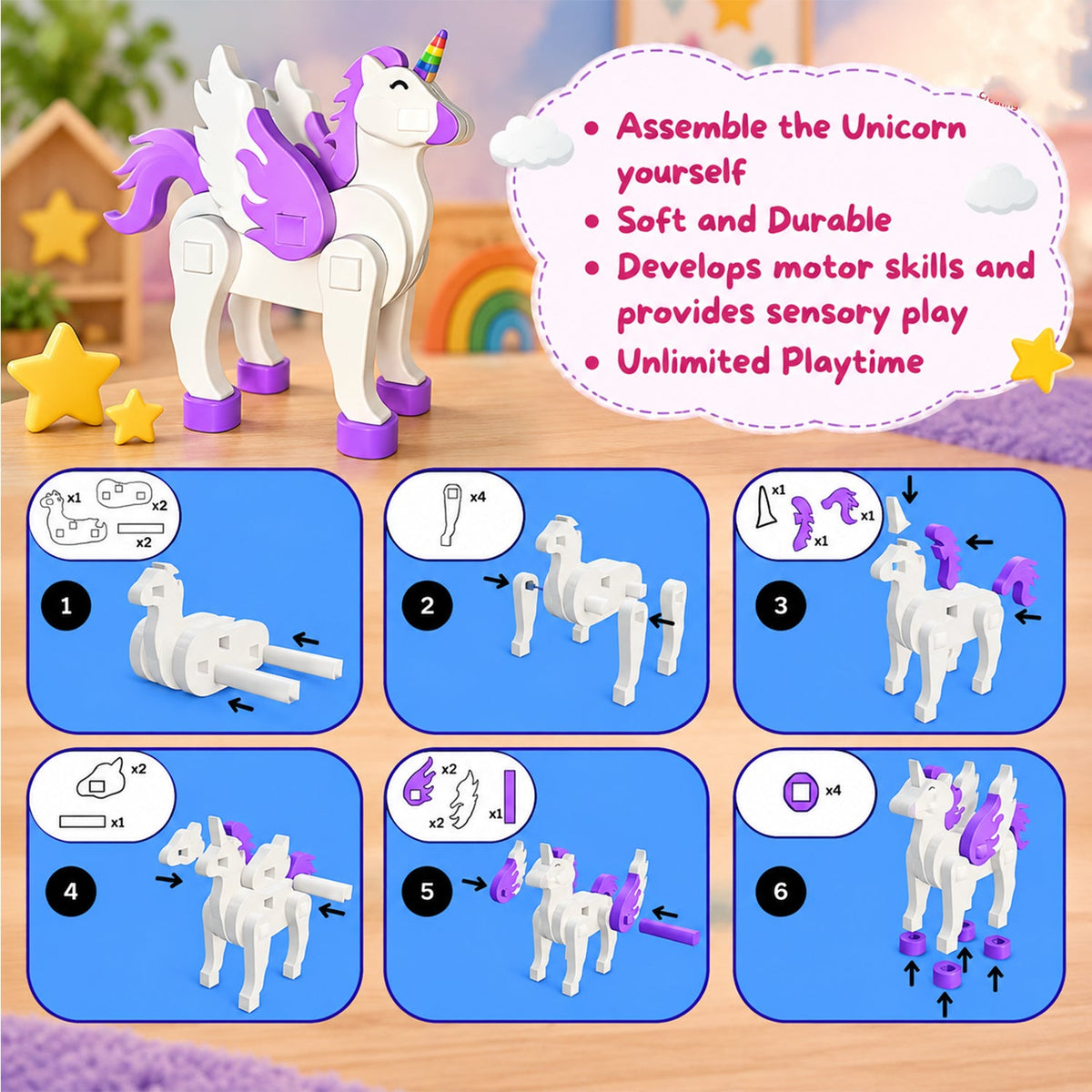 Unicorn puzzle feature view