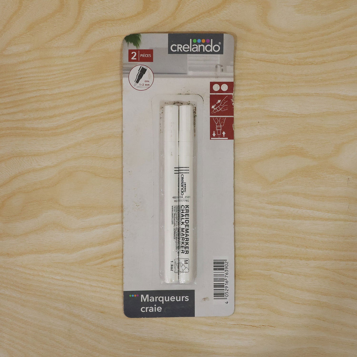 Chalk marker lettering use