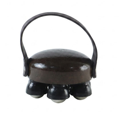 Plastic body massager on white background
