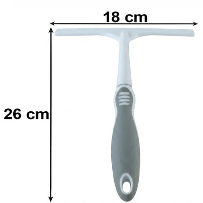 A white and gray glass wiper with dimensions of 26 cm length and 18 cm width indicated.