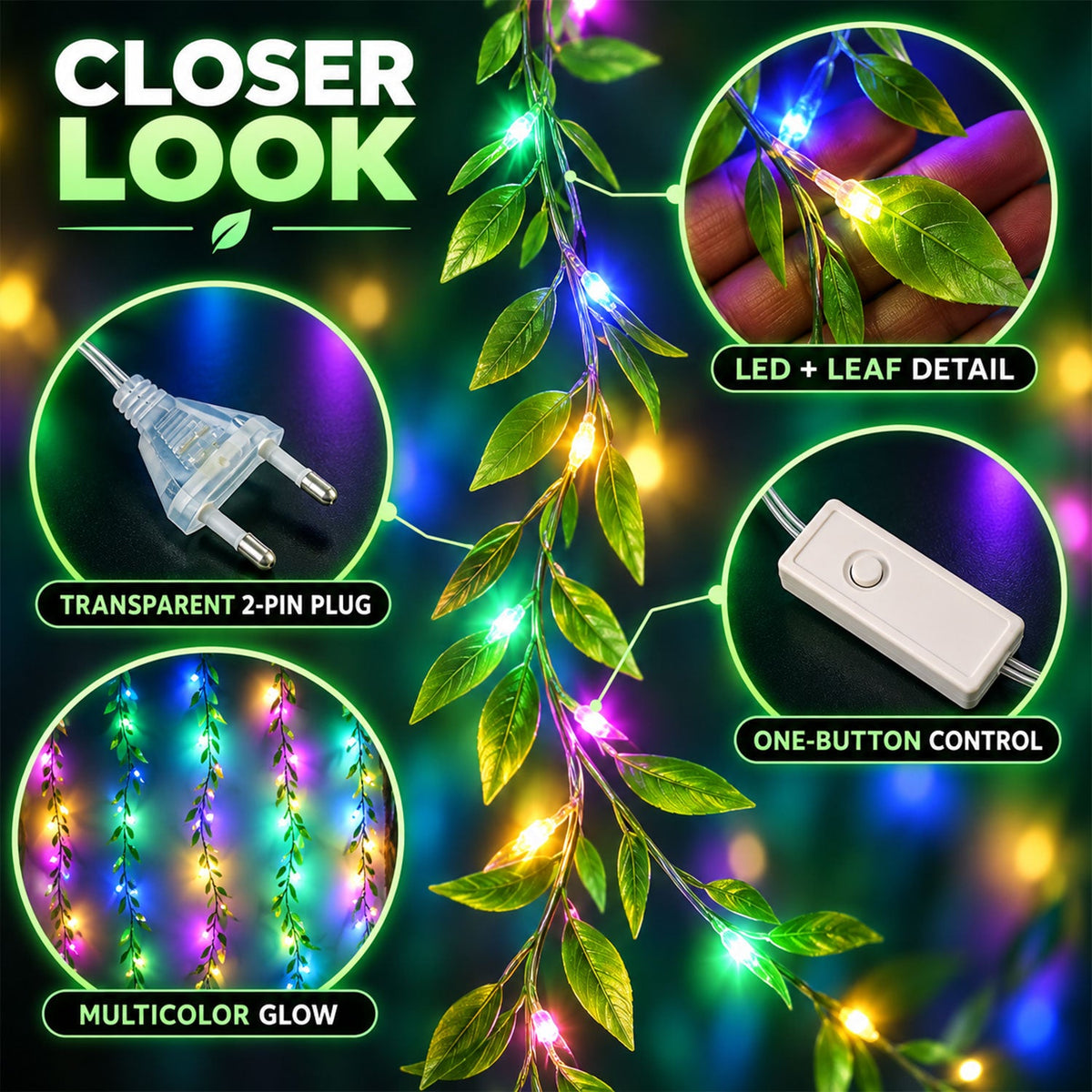 Leaf light feature view