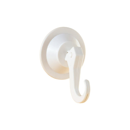 Plastic round wall hook on white background