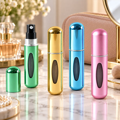Mini refillable perfume spray bottles set
