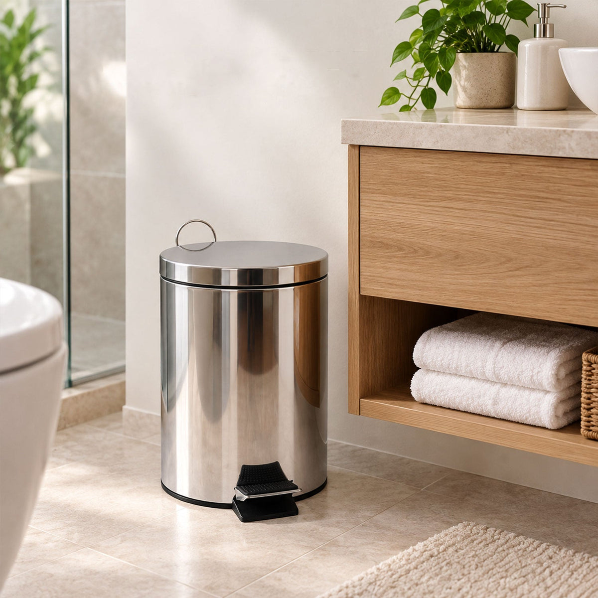 Steel dustbin home use