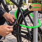Heavy duty braided steel cable security lock