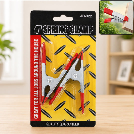 4 Inch Metal Spring Clamps - Strong Grip for Home & DIY