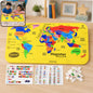 World Map Puzzle – Educational EVA Foam Toy for Kids 5+