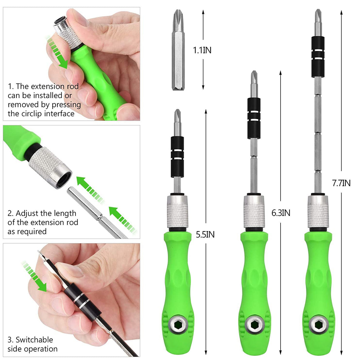 Compact storage case for the 32-in-1 multi-bit screwdriver set, ideal for portability.