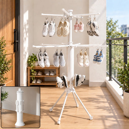 Octopus Folding Clothes Drying Hanger with Rotating Multi Arms