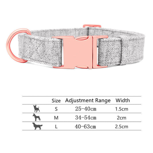 Engraved Adjustable Non-Woven Dog Collar-10