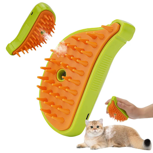 Grooming Spa Deluxe: Steamy Spray Massage Comb for Dogs-0