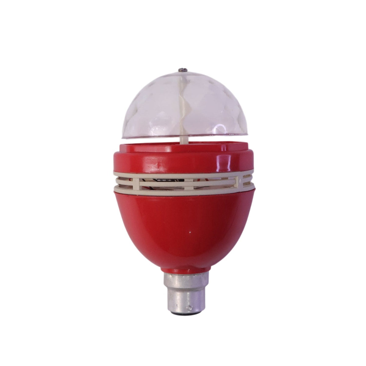 Disco light bulb on white background