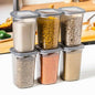 Set of six airtight kitchen storage containers each 1200 ml capacity