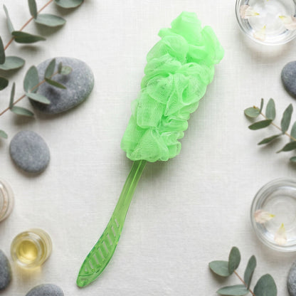 Long Handle Back Scrubber for Bathroom Shower, Body Loofah Brush 45 Cm (1 Pc)