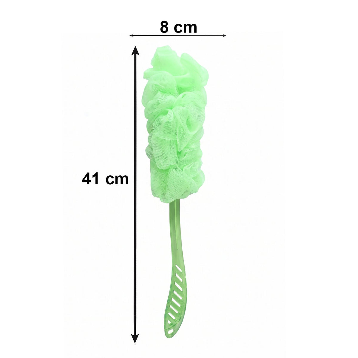 Long Handle Back Scrubber for Bathroom Shower, Body Loofah Brush 45 Cm (1 Pc)