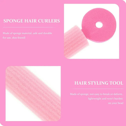 Heatless Foam Hair Rollers, Soft Bendable Hair Curlers Accessory (3 Pc Set)