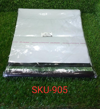 Bundle of 100 white poly mailer courier bags, each measuring 12x14 inches.